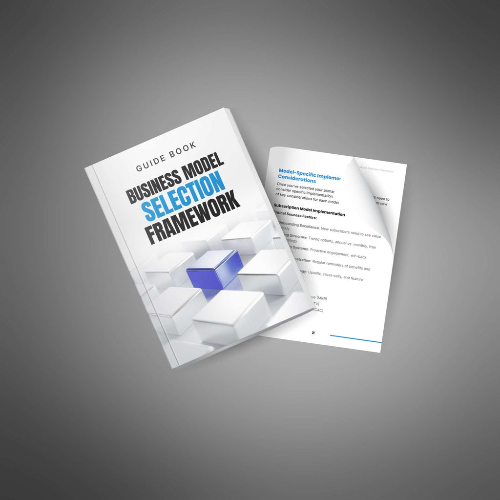 Business Model Selection Framework