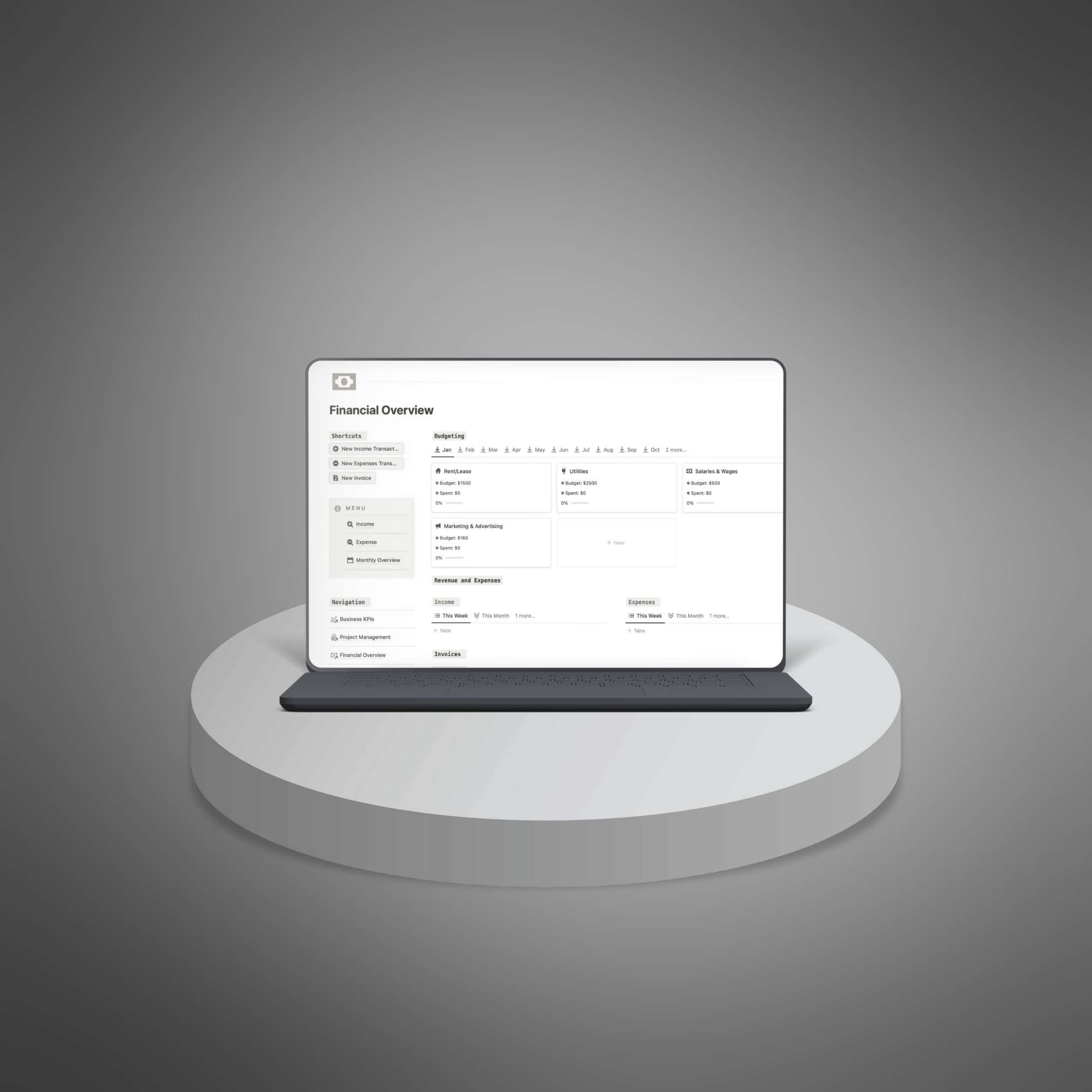 Entrepreneur’s Business Command Center